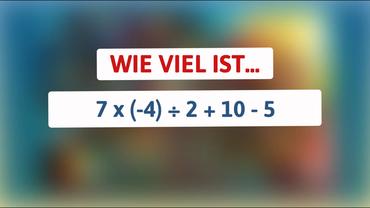 Kannst du diese mathematische Herausforderung lösen, die nur die cleversten Köpfe meistern?"