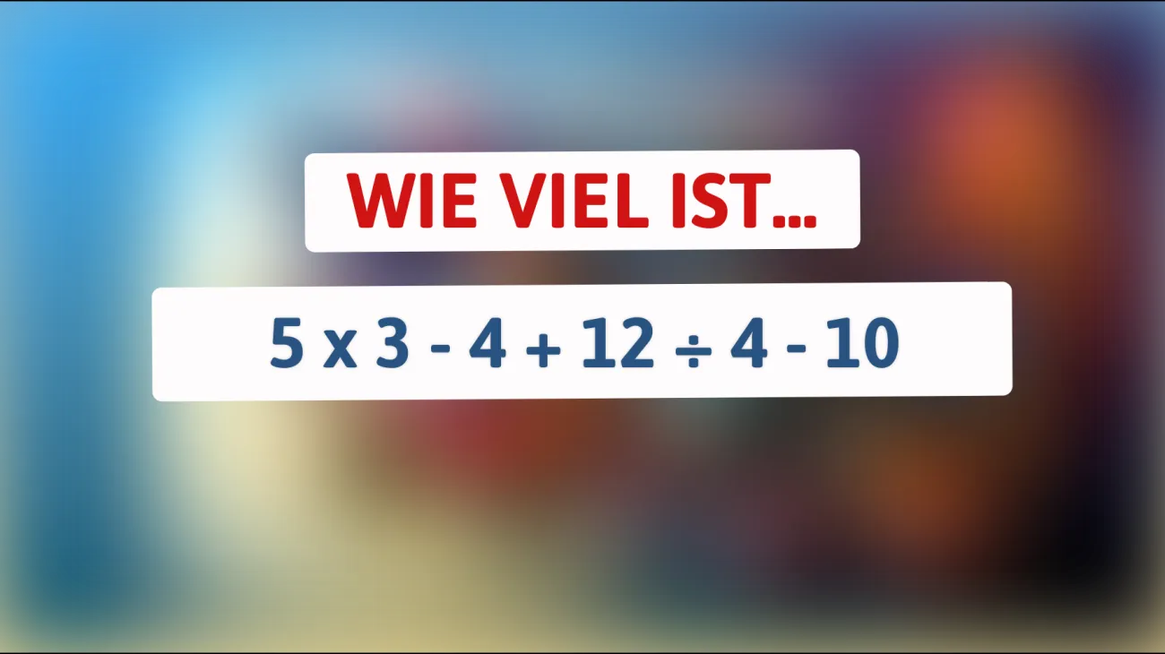 Nur die Scharfsinnigsten können dieses Rätsel lösen: Schaffst du es, das mathematische Mysterium zu entschlüsseln?"